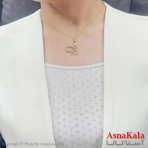 گردنبند دخترانه استیل مارنگین ر نگی کد GNB16753W