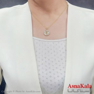 گردنبند دخترانه استیل مار خاص نگینی کد GNB16762W