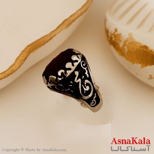 انگشتر نقره روس مردانه شیک رزینی درشت کد ANG19464W