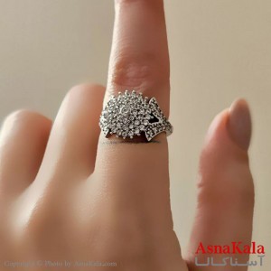 انگشتر زنانه طلاروس  مدل گل کد ANG19418W