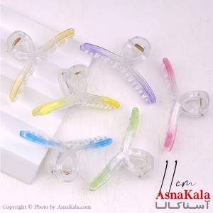 کلیپس اکرولیک مدل رنگی دوطرفه طرح چاویی کد HAIR13168W