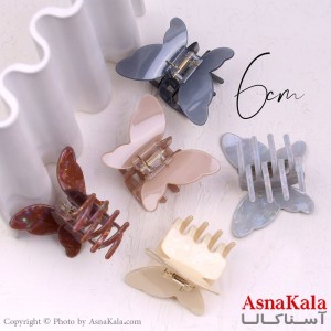 کلیپس مو زنانه اکرولیک مدل پروانه ای طرح چاویی  کد HAIR13170W