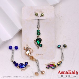 گیره روسری مدل پروانه نگینی کد HAIR13171W