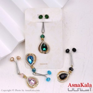 گیره روسری مدل نگینی گرد کد HAIR13180W