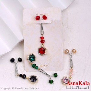 گیره روسری مدل ستاره نگینی کد HAIR13186W