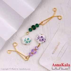 گیره روسری مدل ستاره سنگی کد HAIR13192W