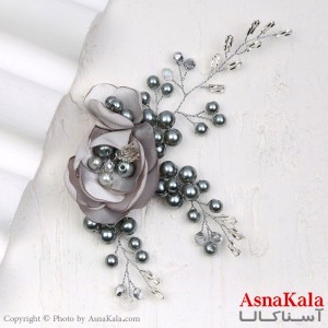 ریسه مو مدل نگین نقره ای  کد HAIR13201W