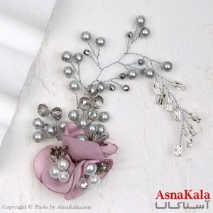 ریسه مو مدل سه گل نگینی کد HAIR13206W