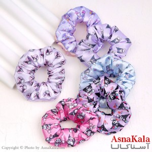 کش مو زنانه ساتن کرومی فانتزی جنس خارجی کد HAIR13221W