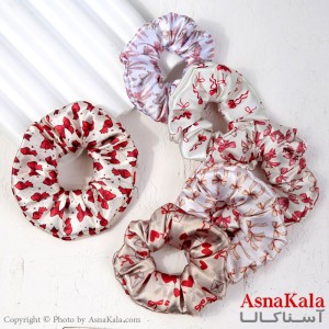 کش مو زنانه ساتن پاپیونی قرمز جنس خارجی کد HAIR13223W