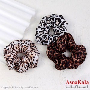 کش مو زنانه ساتن پلنگی جنس خارجی کد HAIR13224W