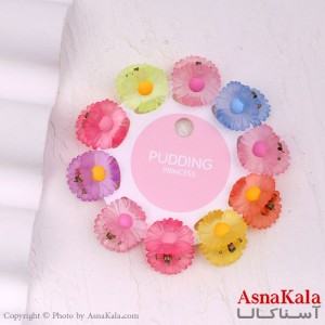 گیره مو زنانه کوچک جنس خارجی 10عددی مدل بابونه کد HAIR13270W