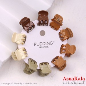 گیره مو زنانه کوچک جنس خارجی 10عددی مدل چنگکی کد HAIR13280W