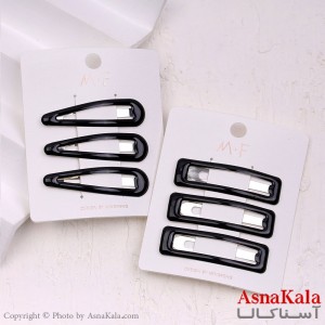 تق تقی مو مشکی مجموعه 3 عددی  کد HAIR13308W