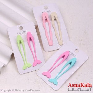 گیره مو زنانه انبری کارتی پینترستی مجموعه2عددی کد HAIR13338W