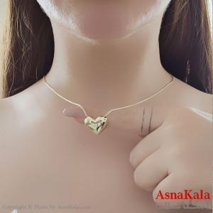 گردنبند دخترانه استیل 316 مدل قلب درشت کد GNB16772W
