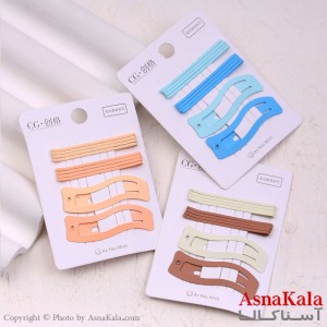 گیره و پنس و تق تقی مو هلالی مجموعه 10 عددی  کد HAIR13351W
