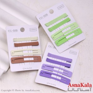گیره و پنس و تق تقی مو مستطیلی مجموعه 10عددی  کد HAIR13352W