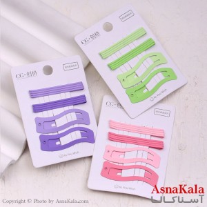 گیره و پنس و تق تقی مو هلالی مجموعه 10 عددی  کد HAIR13374W