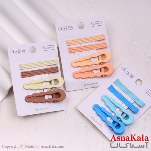 پنس و گیره انبری مو هلالی مجموعه 10عددی  کد HAIR13419W