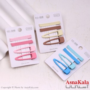 پنس و گیره انبری مو رنگی مجموعه 10عددی  کد HAIR13426W