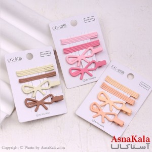 پنس و گیره انبری مو پاپیون پینترستی مجموعه 10عددی  کد HAIR13432W