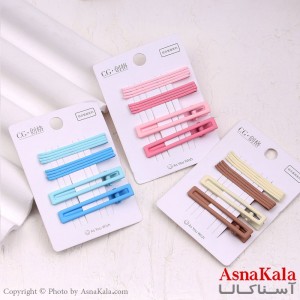 پنس و گیره انبری مو مستطیل مجموعه 10عددی  کد HAIR13434W