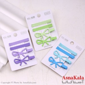 پنس و گیره انبری مو پاپیون پینترستی مجموعه 10عددی  کد HAIR13435W