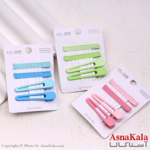 پنس و گیره انبری مو بادومی مجموعه 10عددی  کد HAIR13444W