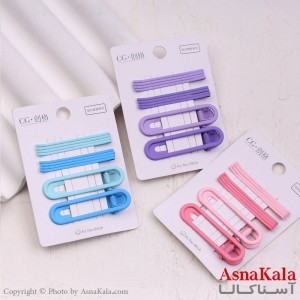 پنس و گیره انبری مو بیضی مجموعه 10عددی  کد HAIR13446W