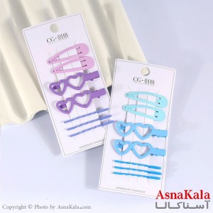 پنس و گیره انبری مو پینترستی ترکیبی مجموعه 7عددی  کد HAIR13538W