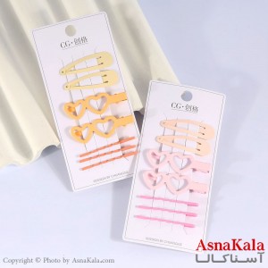 پنس و گیره انبری مو پینترستی ترکیبی مجموعه 7عددی  کد HAIR13540W