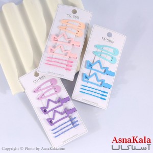 پنس و گیره انبری مو پینترستی ترکیبی مجموعه 7عددی  کد HAIR13542W
