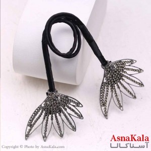 باندفر مو زنانه مجلسی مدل نگین مشکی کد HAIR13767W