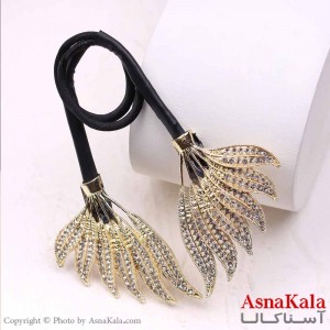 باندفر مو زنانه مجلسی مدل طاووس طلایی کد HAIR13771W