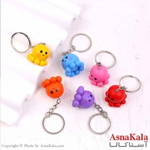 جاکلیدی فانتزی مدل هشت پا  کیوت کد HAIR13778W