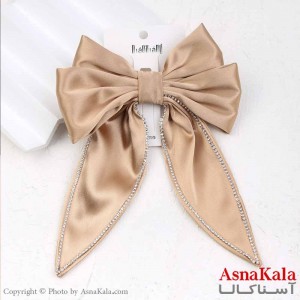 گیره مو زنانه مدل پاپیون فرانسوی ساتن جنس خارجی کد HAIR13780W