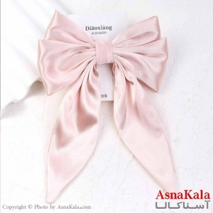 گیره مو زنانه مدل پاپیون فرانسوی ساتن ساده کد HAIR13798W