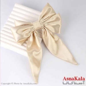 گیره مو زنانه مدل پاپیون فرانسوی ساتن ساده کد HAIR13799W