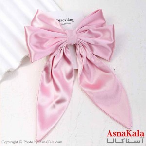 گیره مو زنانه مدل پاپیون فرانسوی ساتن ساده کد HAIR13802W