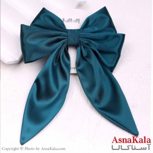 گیره مو زنانه مدل پاپیون فرانسوی ساتن ساده کد HAIR13805W
