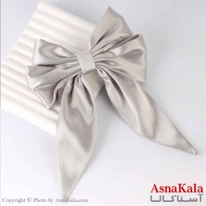 گیره مو زنانه مدل پاپیون فرانسوی ساتن ساده کد HAIR13807W