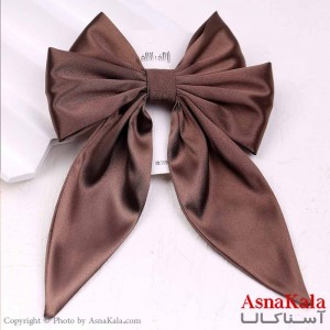 گیره مو زنانه مدل پاپیون فرانسوی ساتن ساده کد HAIR13809W