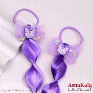 کش مو اکستشن دخترونه رنگی مدل کرومی بنفش  کد HAIR13818W