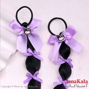 کش مو اکستشن دخترونه رنگی مدل کرومی مشکی  کد HAIR13819W