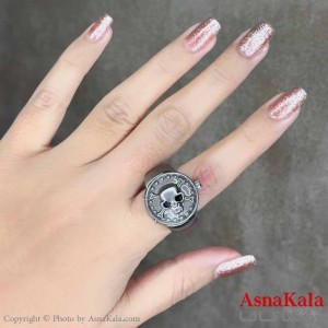 انگشتر زنانه استیل ساعتی  مدل  خطر کد ANG19583W