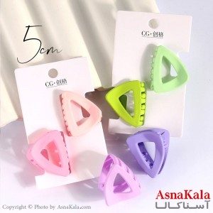 مینی کلیپس پینترستی مدل مثلث رنگی کد HAIR13903W