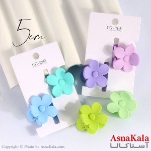 مینی کلیپس پینترستی مدل فلاور رنگی کد HAIR13909W