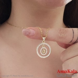 گردنبند پینترستی دخترانه استیل 316 مدل فول نگین مار کد GNB16851W