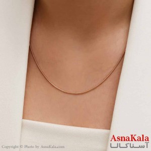 زنجیر مینیمال دخترانه استیل316 مدل ماری طلایی کد GNB16889W